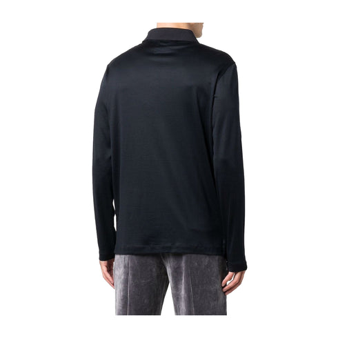 EMPORIO ARMANI Polo Polo Uomo in cotone e lyocell Blu A24 - EMPORIO ARMANI8N1F971JUVZ - 0920 - M - Francavilla Moda